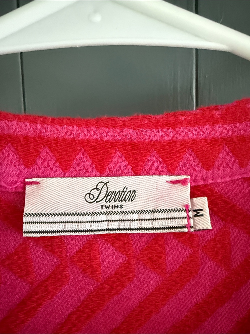 Devotion Twins  Pink Patterned Tiered Tunic Dress - Picture 2 of 6